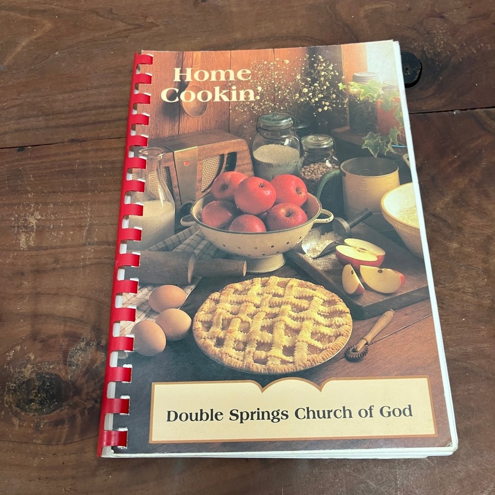 Home Cookin' Double Springs Church of God Cookbook Community Recipes Spiral